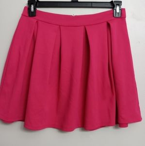 Forever 21 large pink pleated skirt